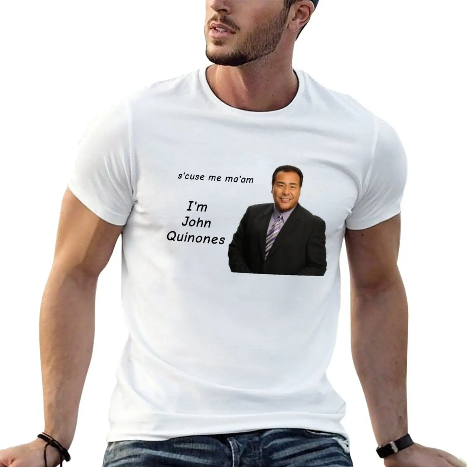 John Quinones T-Shirt man t shirts graphic t shirts cotton 100% t shirt personalised T-Shirt