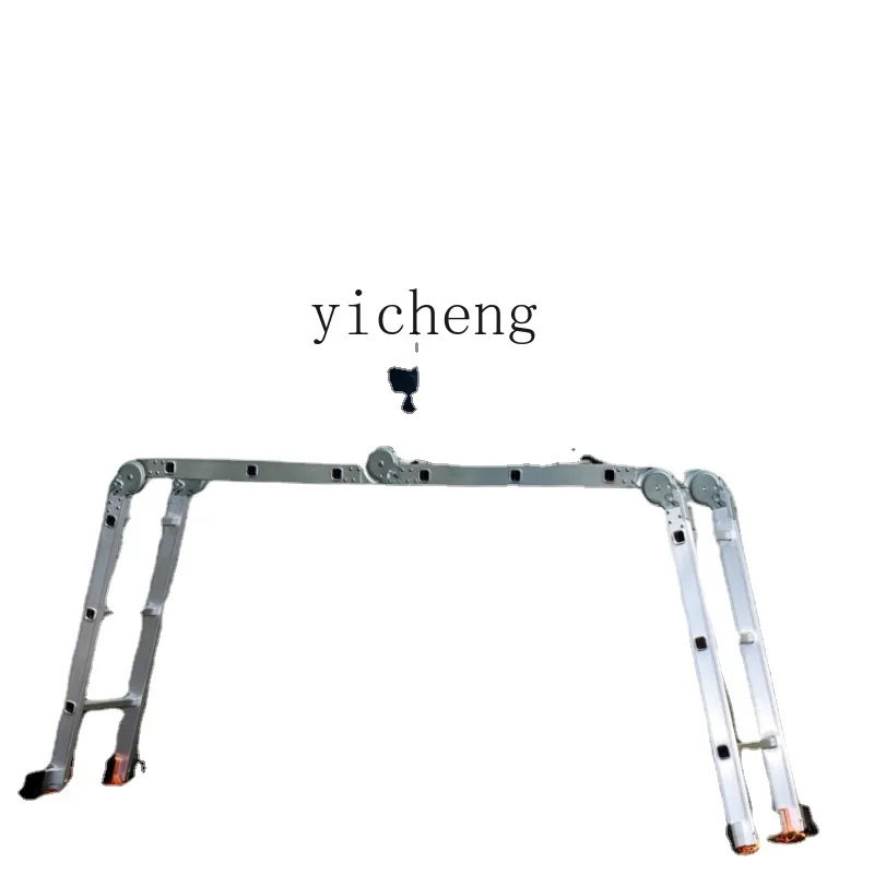 Yy Household Telescopic Lifting Straight Ladder Portable Engineering Multifunctional Folding Ladder