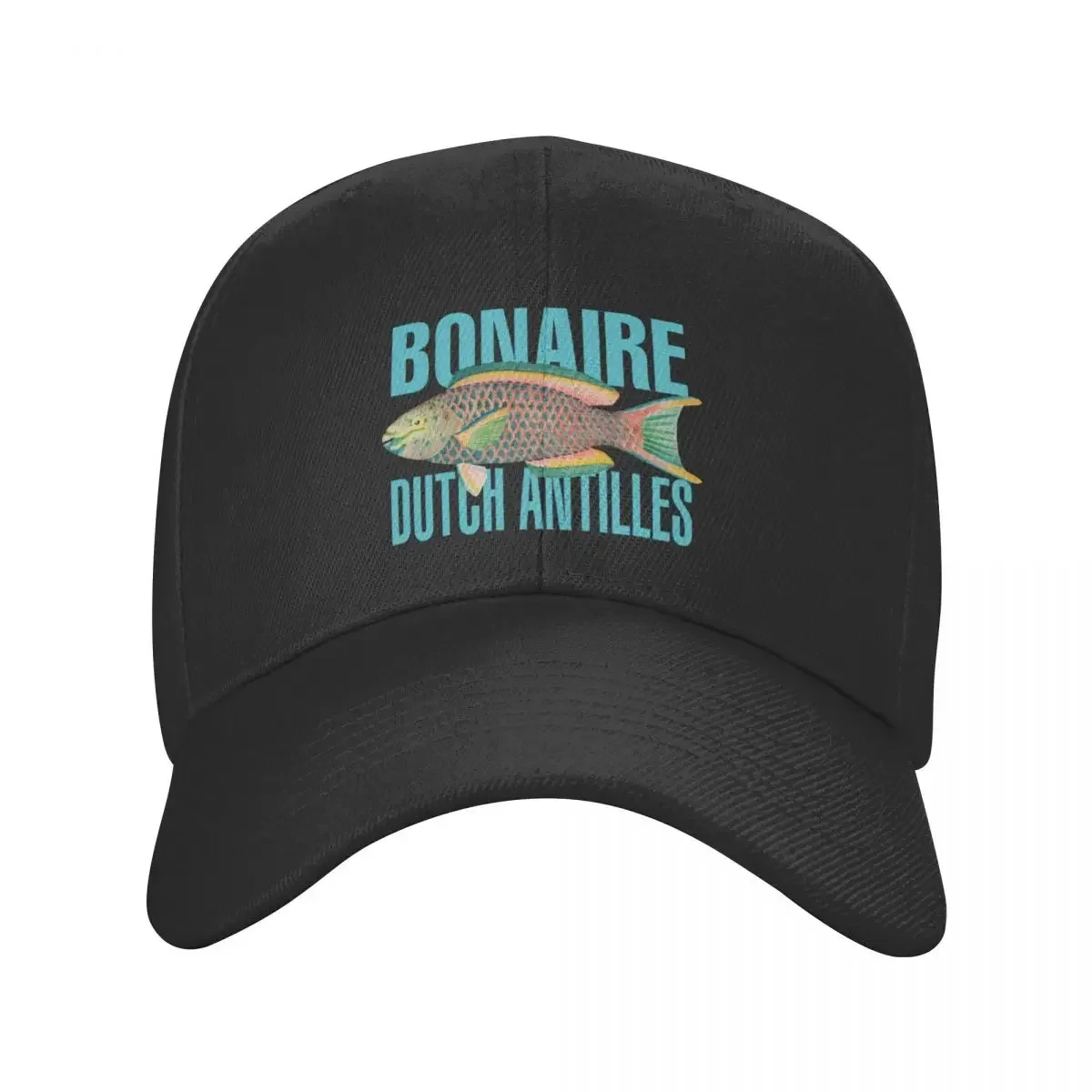 Bonaire Dutch Antilles Vintage Parrot Fish Design Baseball Cap Dropshipping Hat Man For The Sun Men's Baseball Women's