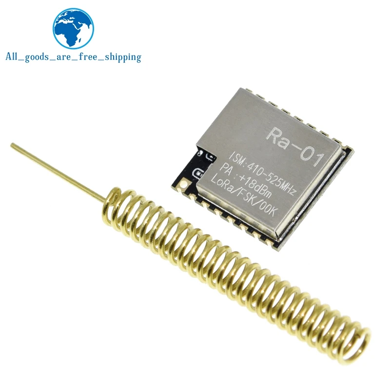 TZT Ra-01 LoRa SX1278 Modulo di trasmissione wireless a spettro diffuso 433 Mhz più distante 10 km per arduino