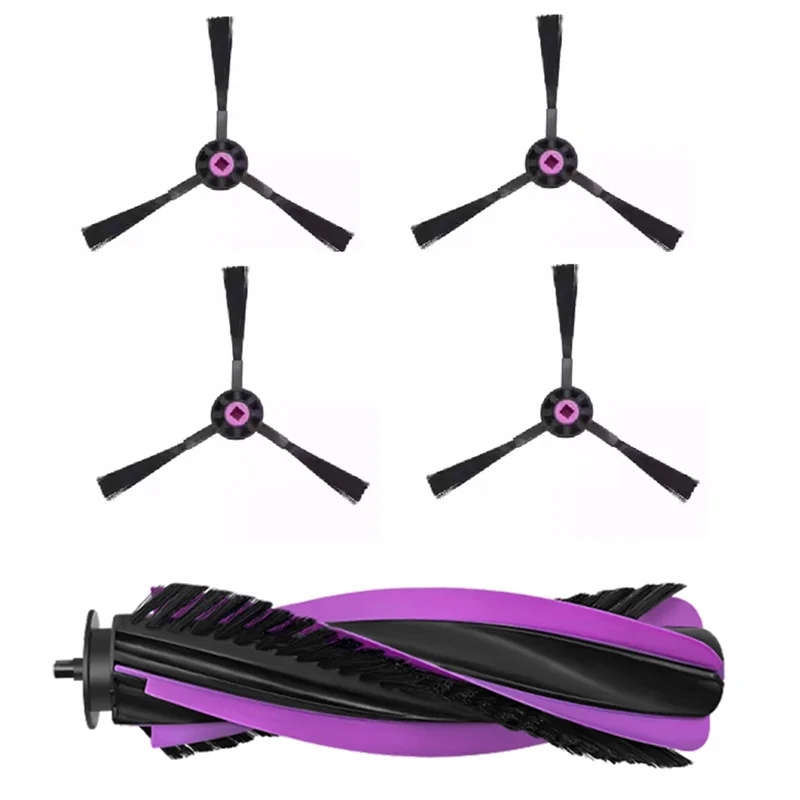 【24 ساعة-البيع!】لـ JONR P20 PRO جهاز آلي لتنظيف الأتربة قطع غيار 4 قطع فرشاة جانبية + 1 قطعة فرشاة رئيسية