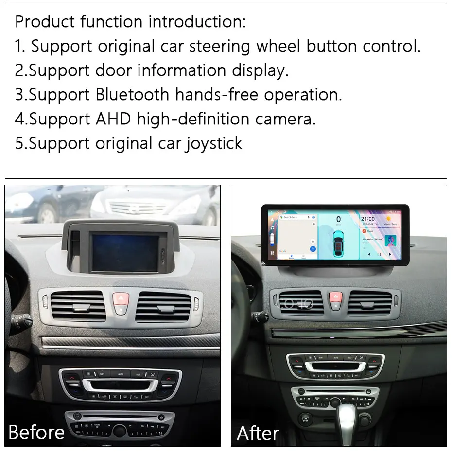 Android12 12.3inch For Renault Megane 3 Fluence Samsung SM3 2008-2014 Car Radio Navigation 7862s 8-core 8+256G 1920*720 carplay