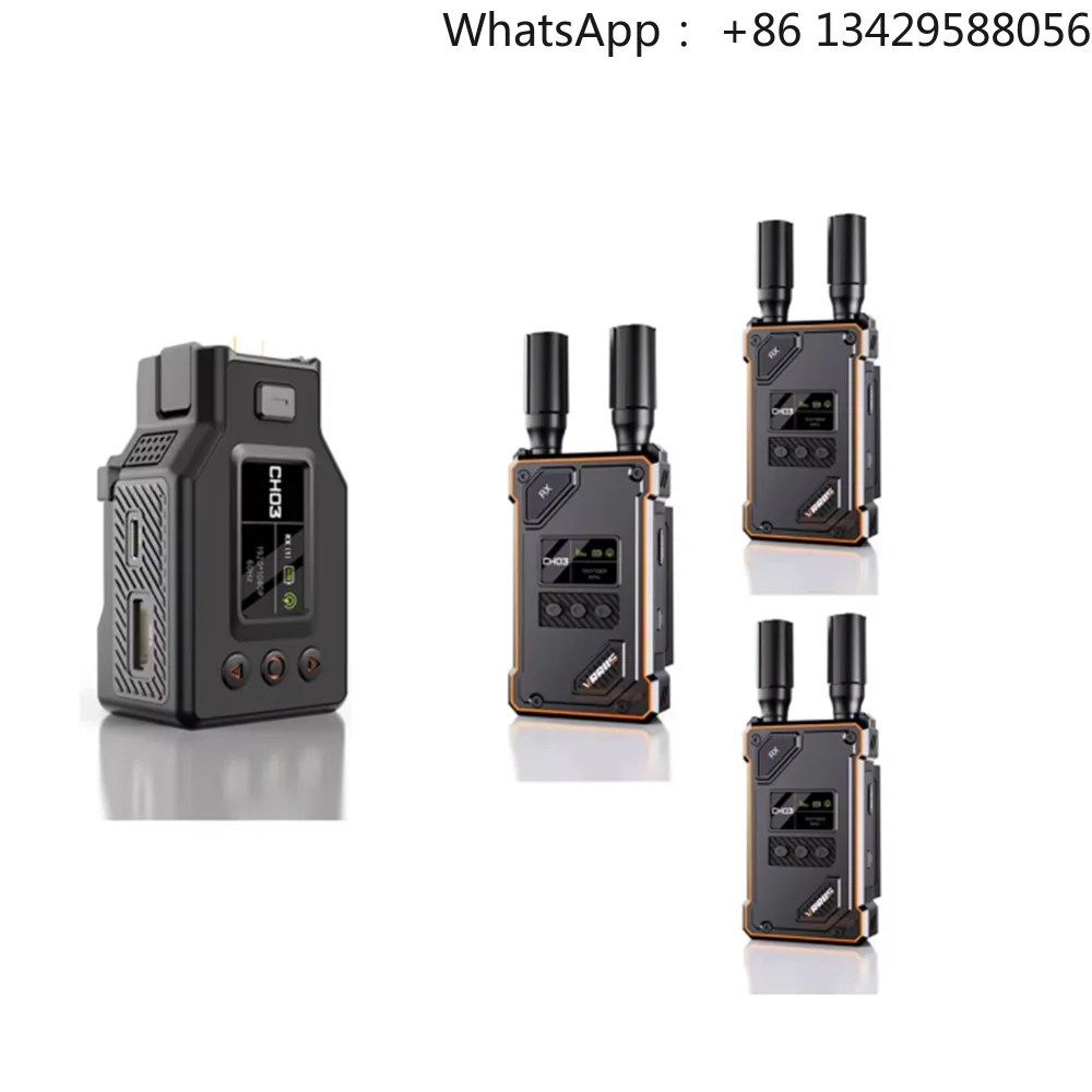 VRRIIS WL087Pro 500m Long Range Distance 1 TX 3 RX Wireless HD Video Transmission for DJI Pocket 3 OBS Live Streaming
