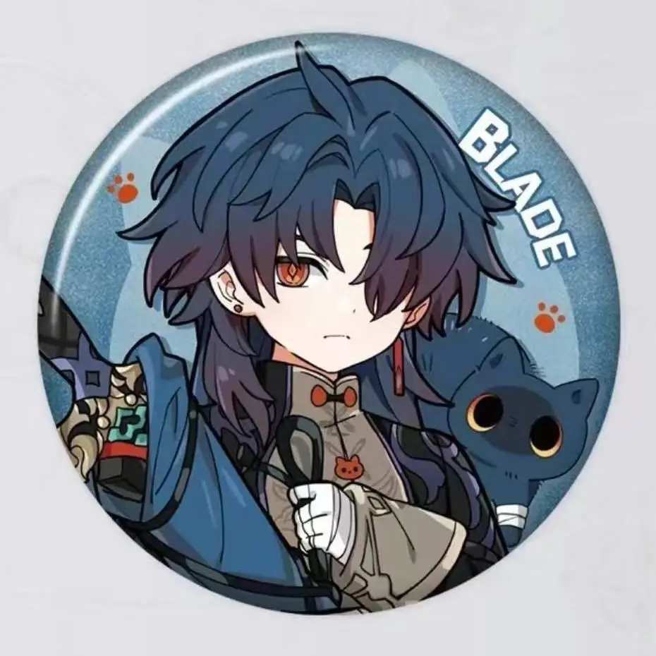 

Anime Honkai: Star Rail Blade Kafka Silver Wolf Badge Brooch Pin Clothes Backpack Decoration Lapel Personalized Chest Tag