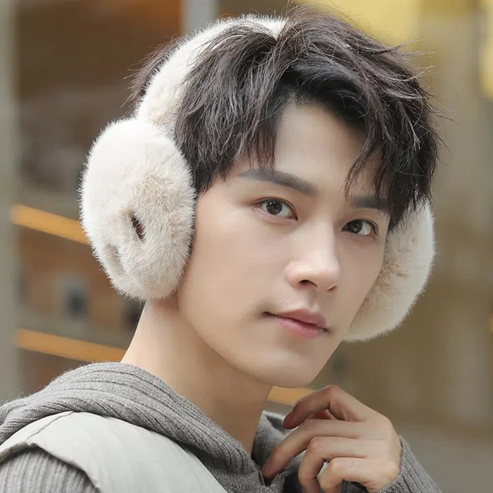 Fashion Earflap Bear Paw Earmuffs Foldable Soft Men Plush Ear Cover Ear Warmers Korean Style Winter Thicken Earmuffs Autumn