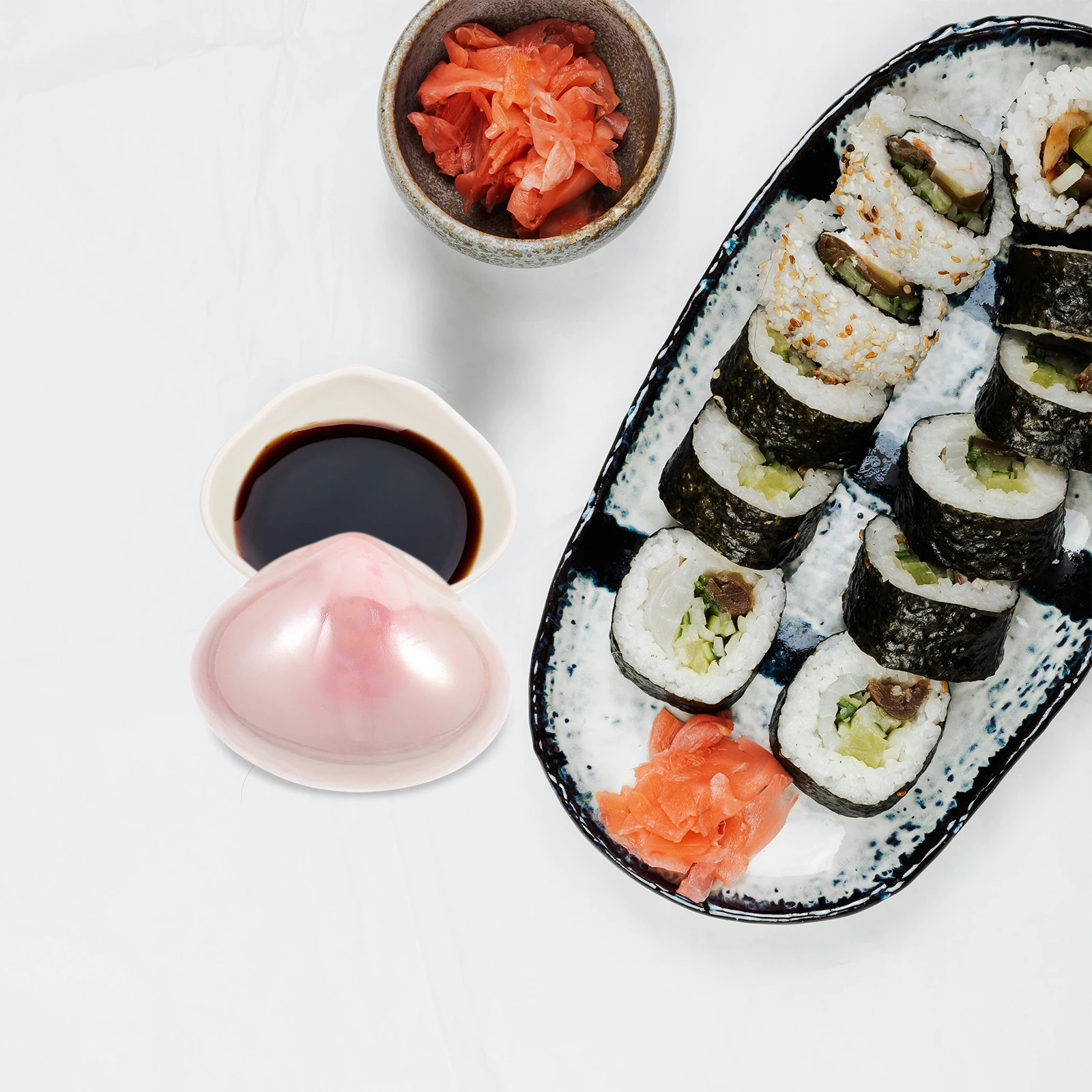 

Japanese Style Ceramic Dipping Bowl Mini Sauce Dish for Soy Sauce Sushi Vinegar Condiment Small Serving Bowl Dipping Bowls