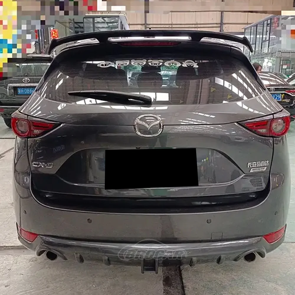 For Mazda CX5 Trunk Spoiler 2013--2024 High Quality ABS Plastic Unpainted Spoiler Gloss Black Top Wing Trunk Boot Wing Spoiler