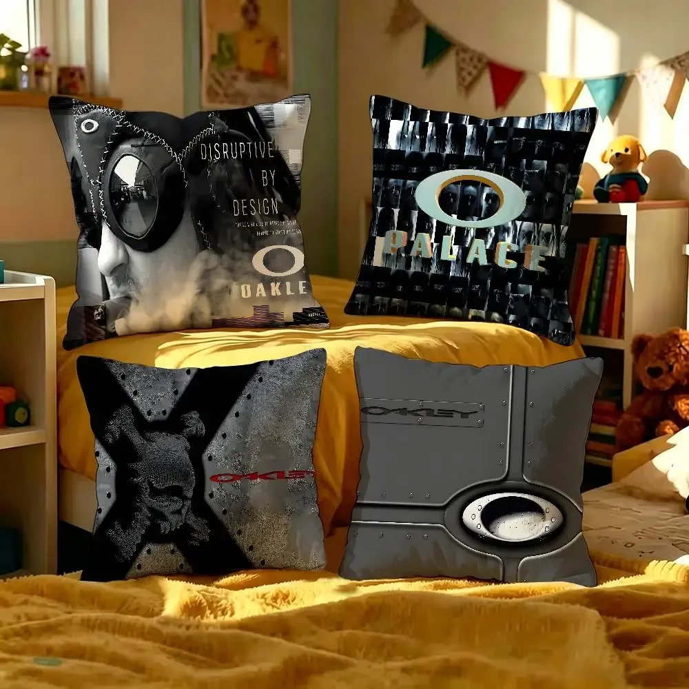 O-Oakleys Logo Office Cushion Pillowcase Car Cushion Cover45X45CM Lumbar Pillowcase Sofa Pillowcover