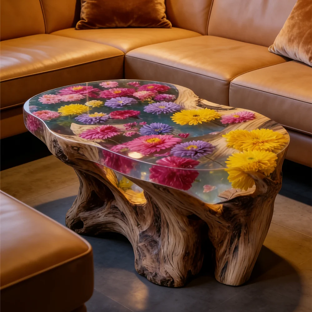 Mesa de centro de resina epoxi - Resin Art Coffee Table reseña y precio