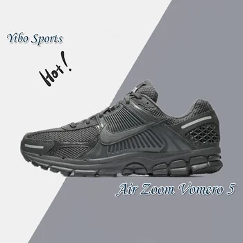 נעלי ריצה נמוכות לגברים ונשים של Nike Original Black Air Zoom Vomero 5