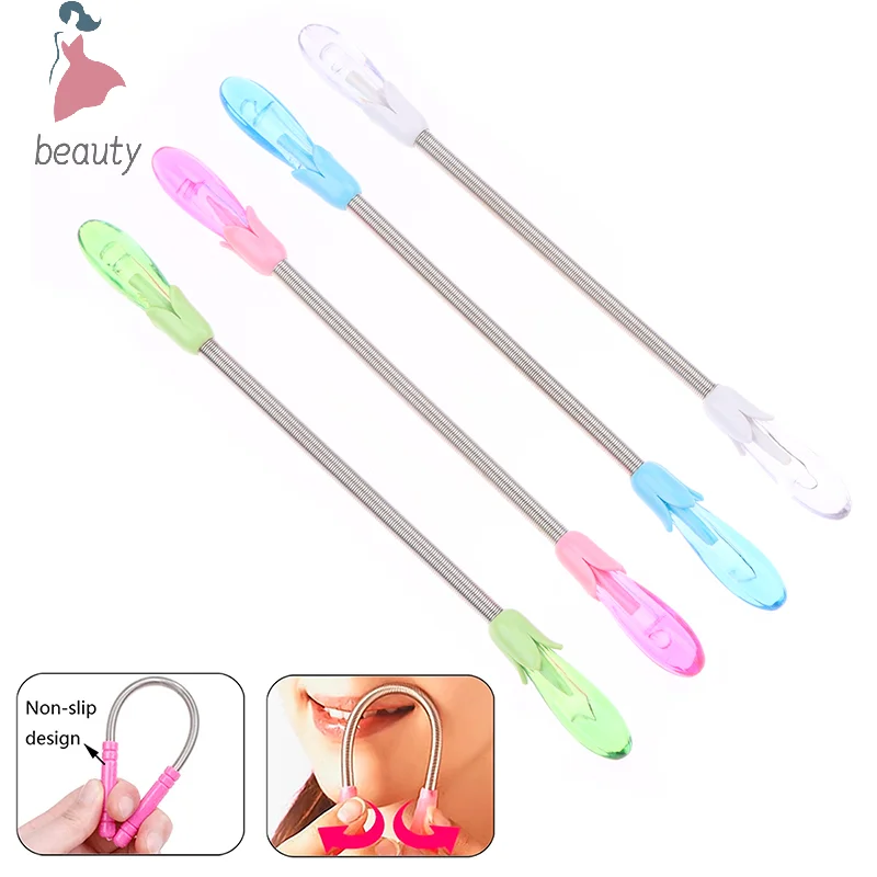 1 ชิ้น Facial Hair Remover ฤดูใบไม้ผลิสําหรับผู้หญิง Face Chin Cheek หนวด Upper Lip Hair Remover ฤดูใบไม้ผลิเครื่องกําจัดขน Threading เครื่องมือ