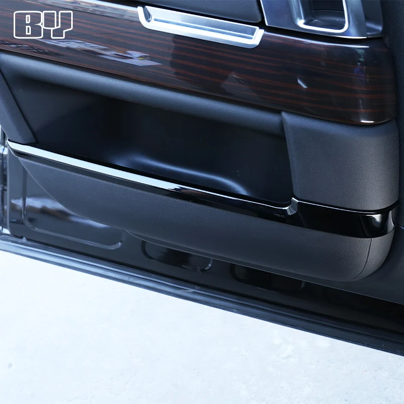 Car Interior Door Decor Strips Trim For Land Rover Range Rover Vogue L405 2013 2014 2015 2016 2017 ABS Silver Accessories