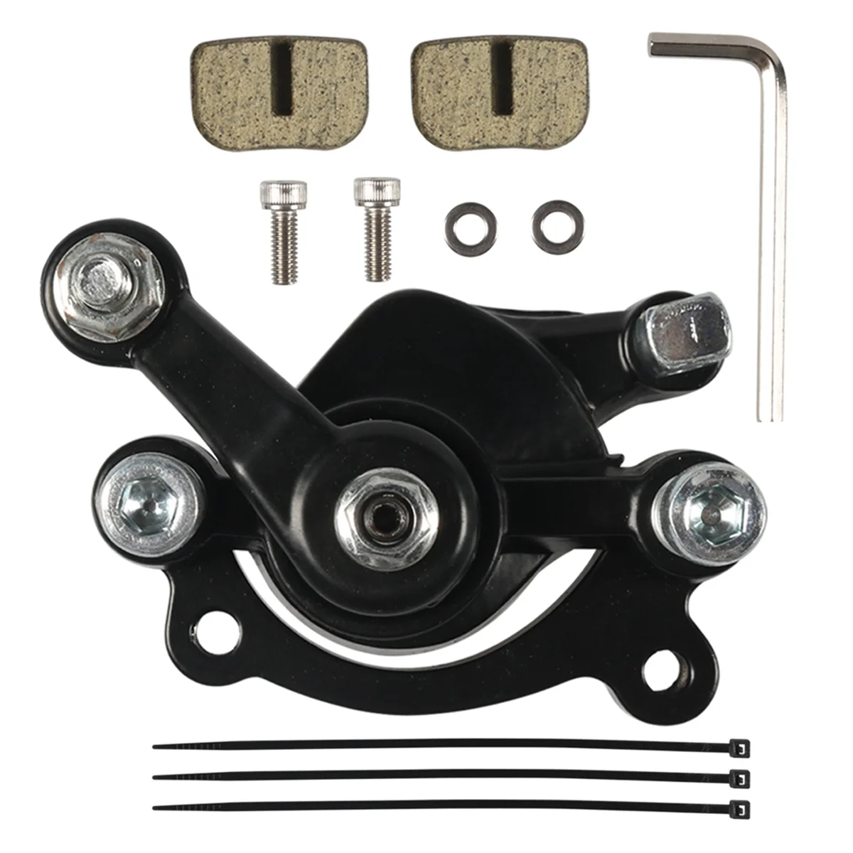 Rear Disc Brake Caliper with Brake Pads for Mini Bike 43 47 49cc Mini ATV Goped Scooter Dirt Pocket Bike,Black