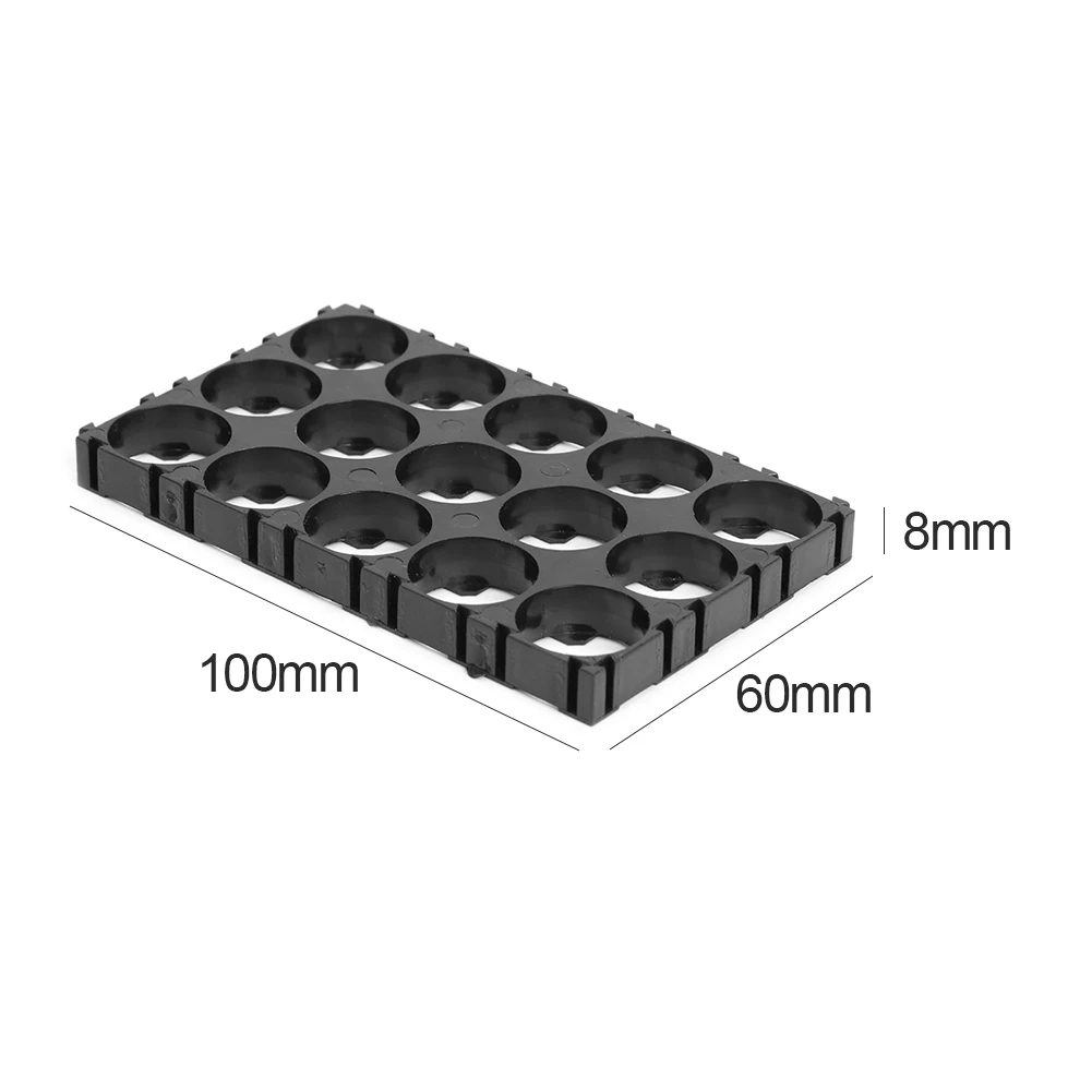 2 buah pemegang sel 3x5 pemegang casing baterai Lithium 18650 braket Spacer baterai silinder untuk DIY penyimpanan paket baterai 18650