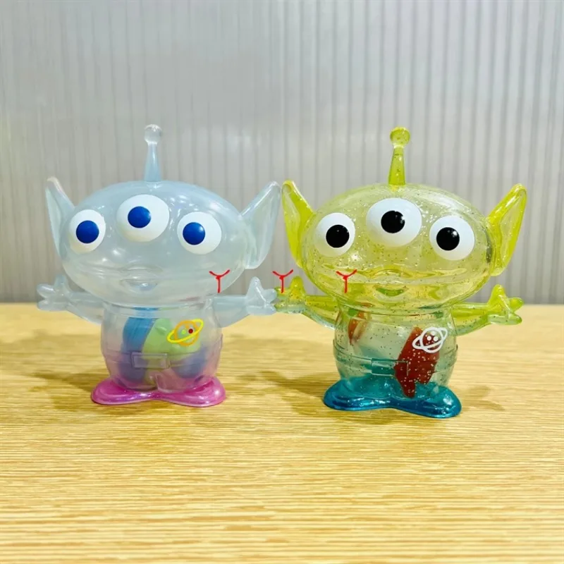 MINISO famous and excellent Disney Pixar Alien cute ever-changing cool theme hand-made blind box ornaments