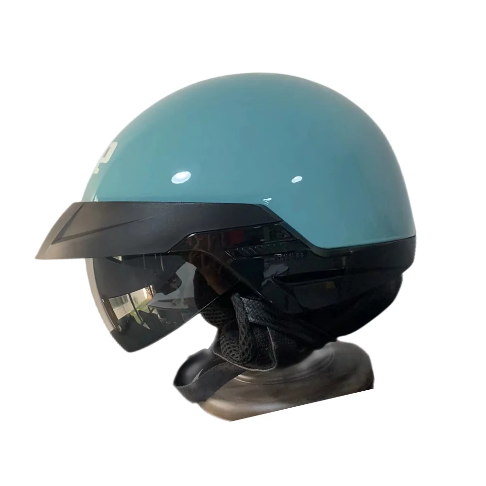 

High Quality ABS Half Safety Adult Street Motorcycle Helmet With Inner Shield