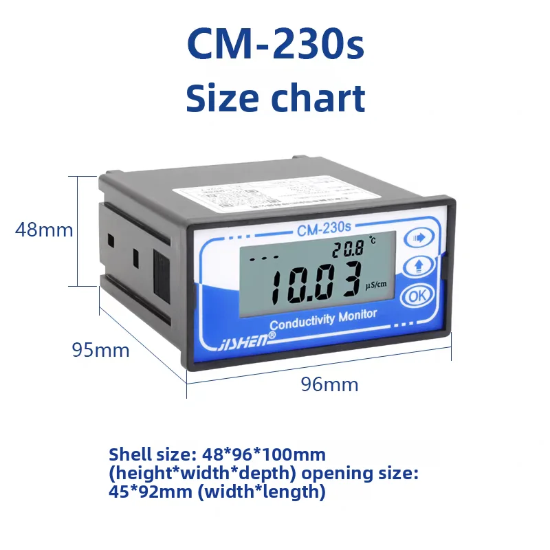 

Conductivity meter CM-230s TDS meter Conductivity platinum black electrode 1.0