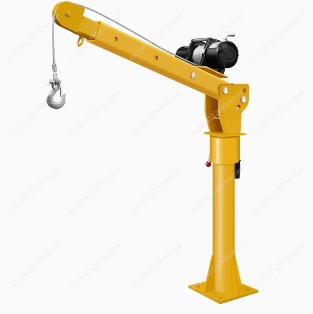 500KG Household Electric Hoist Wall Bracket Crane 12V 24V Portable Small Lifting Crane For Home Decoration