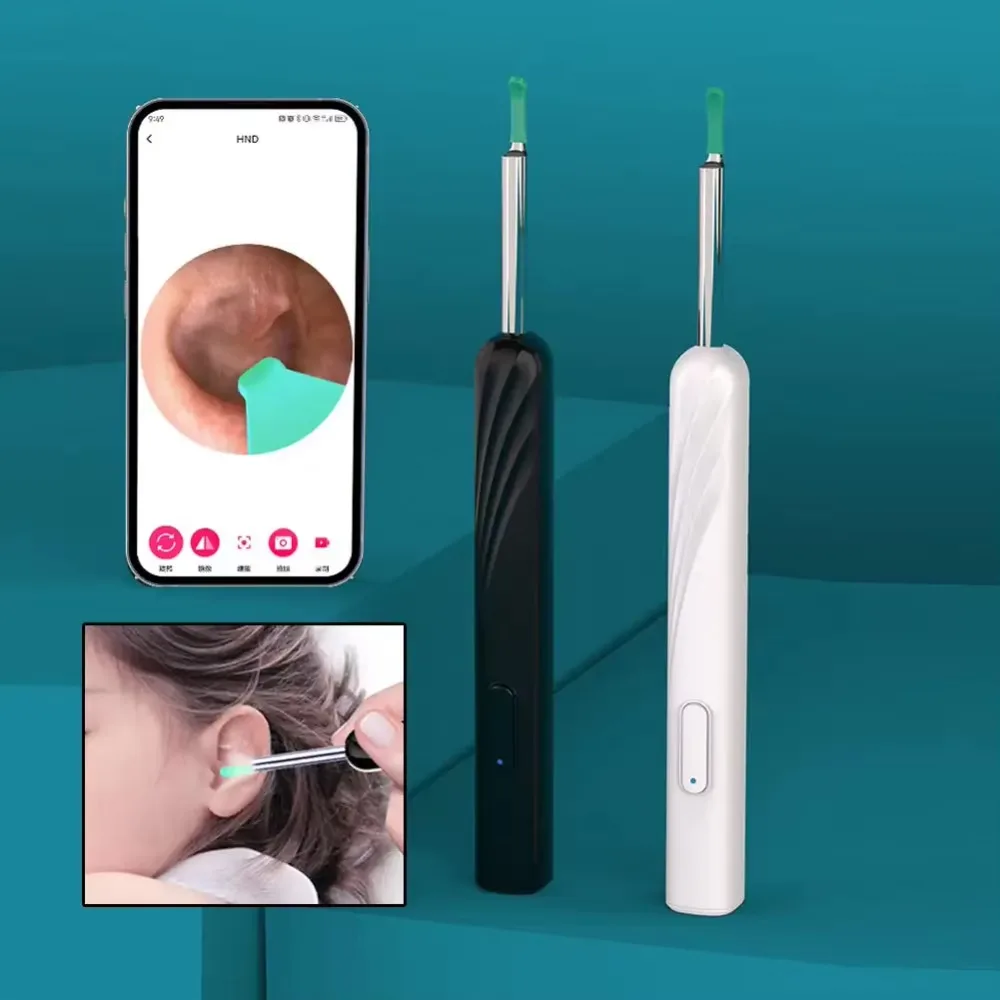 With Camera Visual Ear Scoop Portable Earwax Removal Otoscope Endoscope Camera for Android IOS Ear Wax Removal Tool For Adult