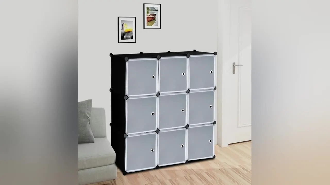 Closet Cabinet Modular Book Shelf Organizer Units 9-cube DIY Plastic Storage Boxes & Bins Qingdao Carton Flexible Door to Door