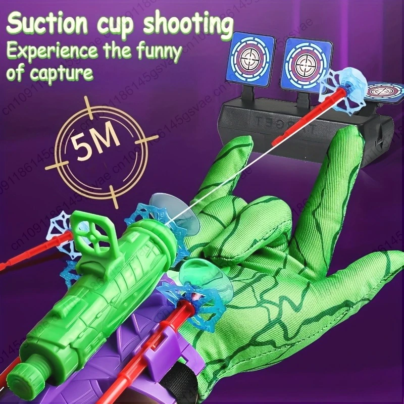 بطل لعبة البنادق أنيمي الرجل العنكبوت قاذفة المعصم الرصاص الناعمة للأطفال ألعاب قابلة للإطلاق في الهواء الطلق متعة الرياضة موضة الهدايا #1