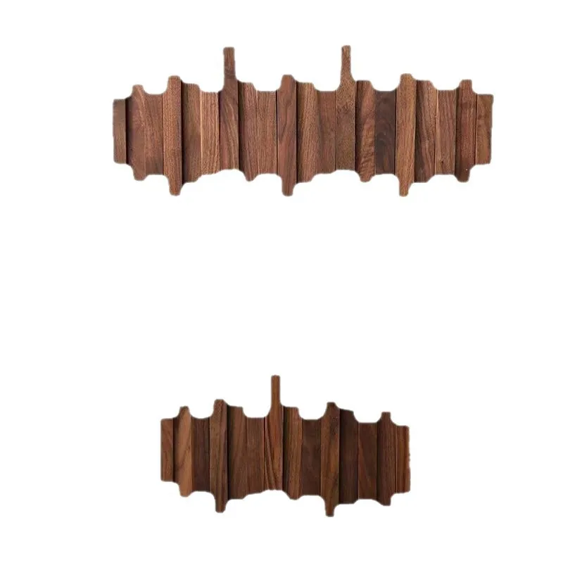 Solid wood hanger, piano key, entrance hook, adhesive hook, wall coat hook, door back entry door hook
