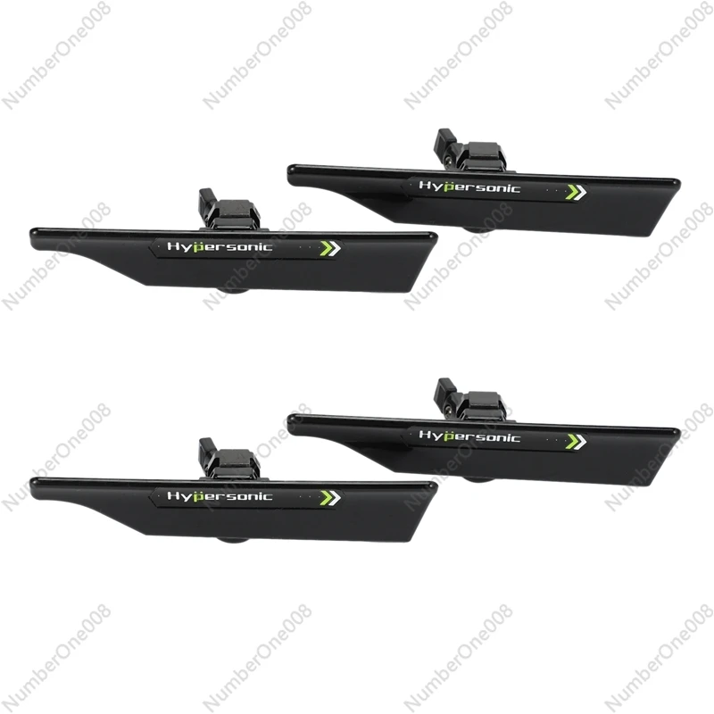 Hypersonic 4 Pcs Black Wiper Stand Windshield Wiper Wing Windshield Wiper Blade Spoiler Mate Wing Auto Car Tool