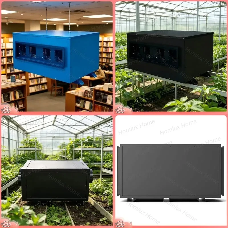 480L Day High Capacity Ceiling Mounted Dehumidifier for Warehouse Workshop Industrial HVAC Air Dryer Commercial Heavy Duty