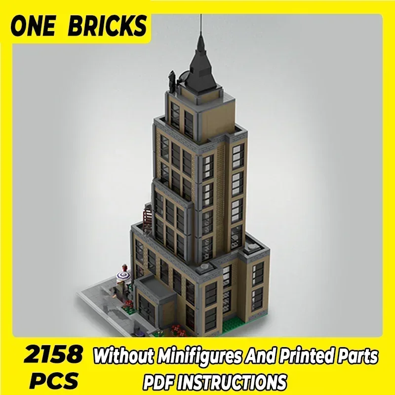 Moc Building Bricks Bat Signal On Emprie State Famous Movie Model Technology Modular Blocks Gift Christmas Toy DIY Set Assembly