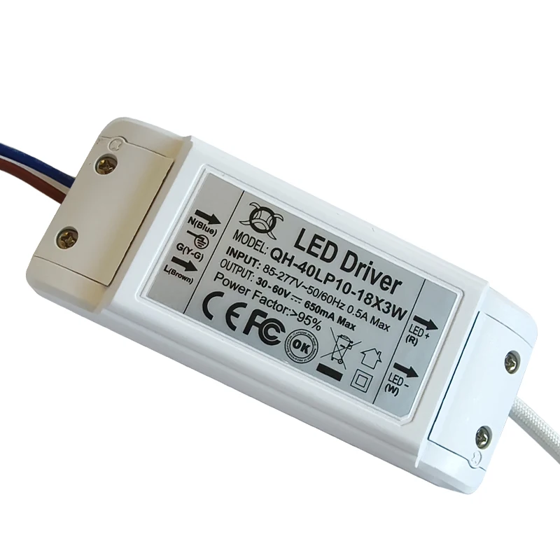 10-18x3W LED Driver Constant Current 600mA 30 36 39 45 48 54 W Watt Lighting Transformers Power Supply For DIY Lamp Spotligh