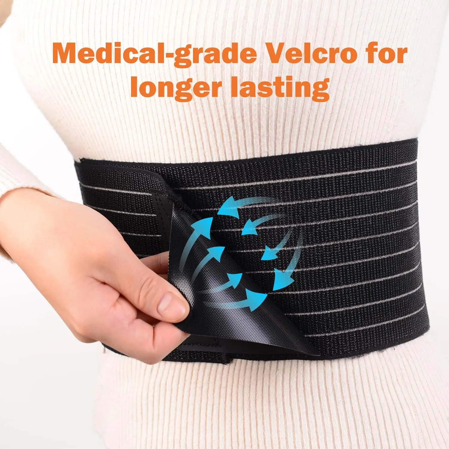 1pc Adjustable Spandex Umbilical Hernia Belt – Abdominal Support Brace for Belly Button, Navel, Ventral & Inguinal Hernias