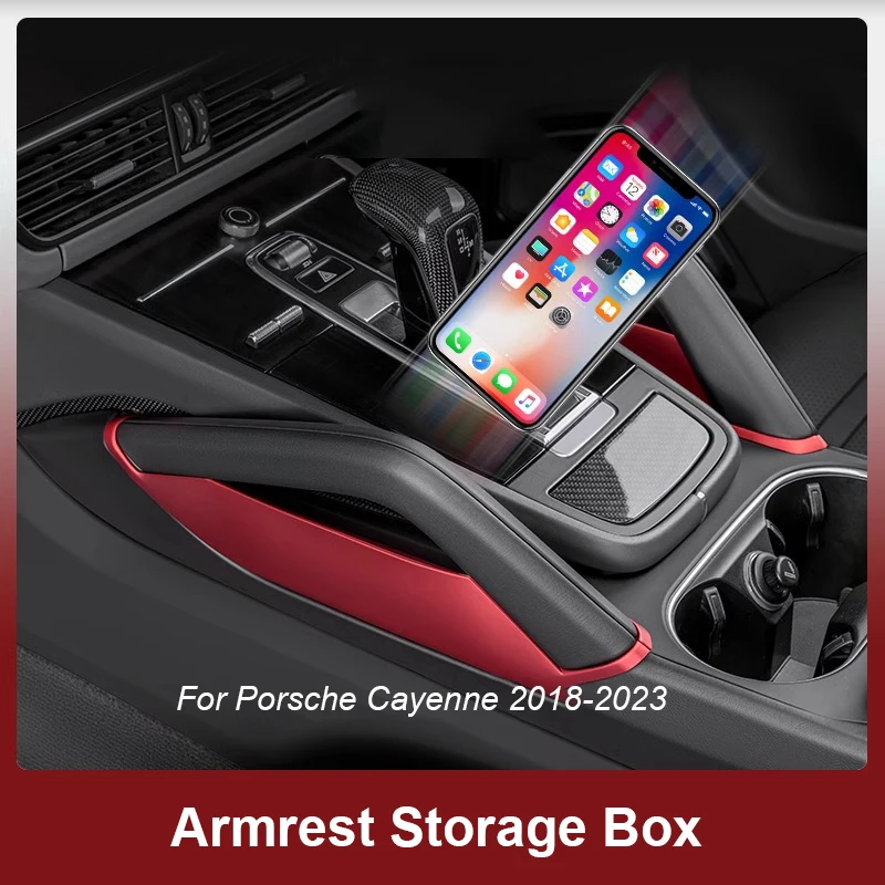 

Для Porsche Cayenne 2018 2019 2020 2021 2022 2023 2024 ABS автомобильный центральный подлокотник ящик для хранения модификация интерьера