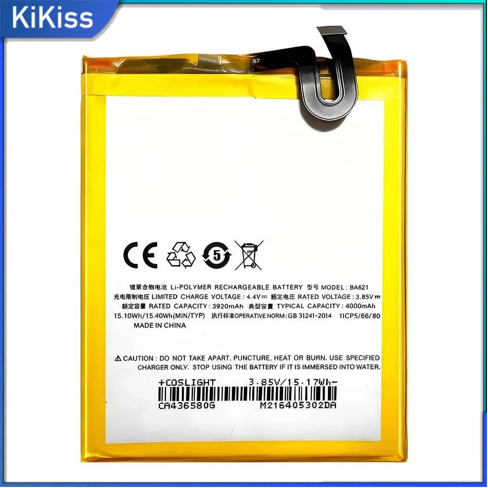 

For Meizu M5 Note For Meizy 5 For Meilan NOTE5 4000Mah Mobile Phone Battery High Capacity BA621 Reliable Power