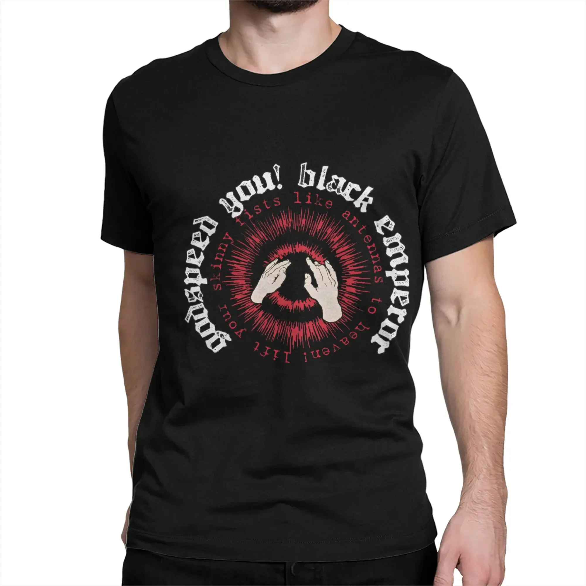 Customization Hipster Godspeed You Black Emperor Band T-Shirt For Men Round Neck 100% Cotton T Shirt Short Sleeve Tees Summer