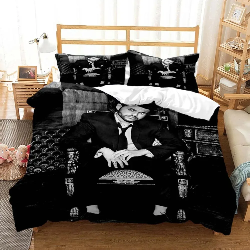 

Die Weeknd fashion pop singer 3D printed bedding Queen bedding set Customized King size bedding set Soft and comfortable