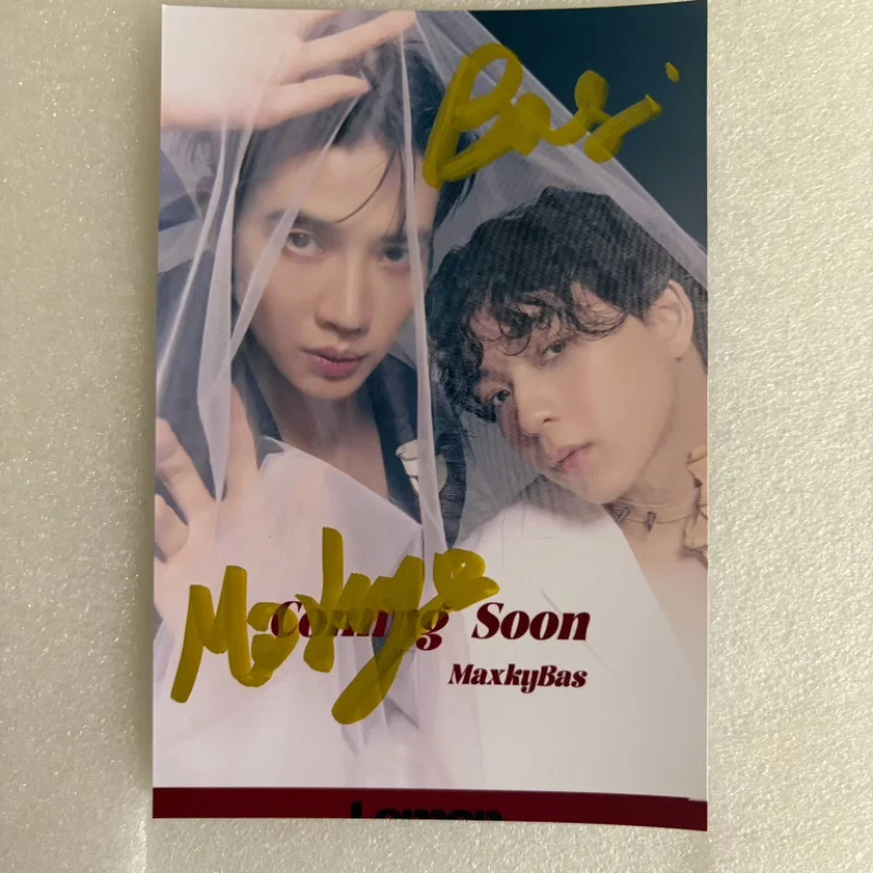 Maxkybas Magazine Cover Photo Thai TV Be My Player Two Four Ever You Project Drama Stills Handwritten Signature Picture