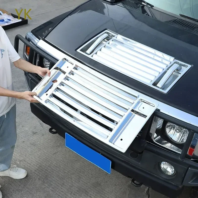 

For Hummer H2 2003-2009 ABS Car Hood Deck Vent Panel Handle Covers Trim Car Accessories（replacement Parts）Car Modification