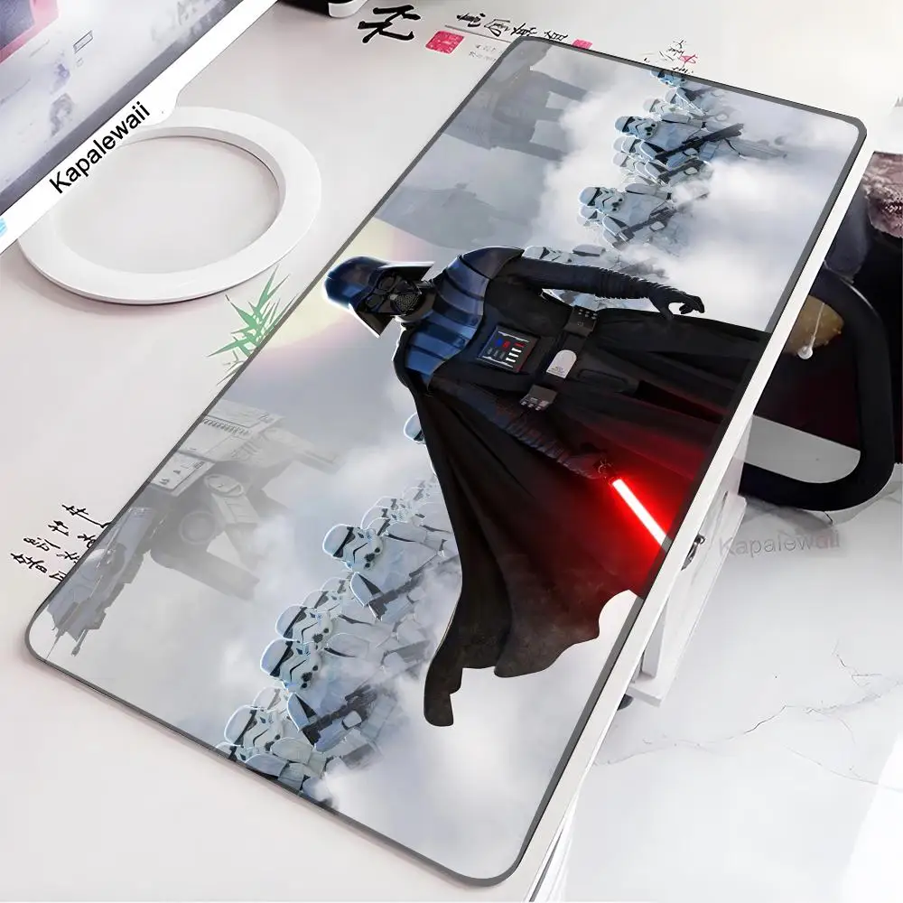 Imagem -06 - Star Wars Grande Gaming Mouse Pad Bonito Mousepad Tapete de Teclado Anime Tapete de Mesa Filme Clássico Rosa Personalidade 700x300 mm