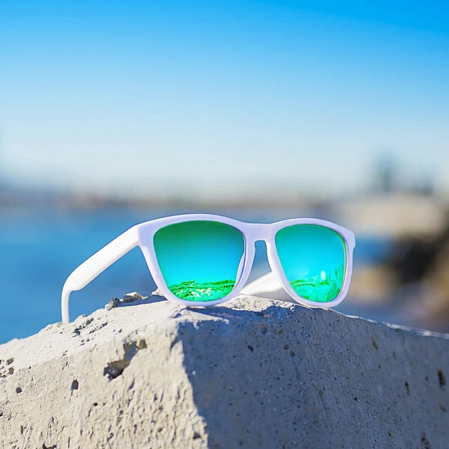 Light blue frame sunglasses outlet