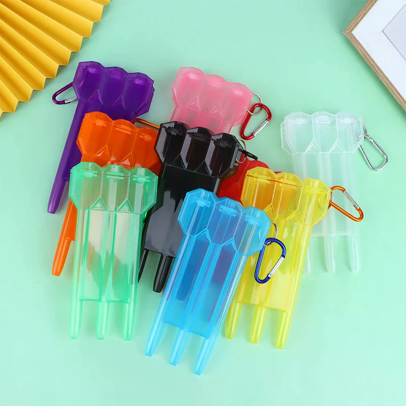 

1Pc Dart Box Portable Transparent Darts ABS Dart Box Key Lock Buckle Integrated Universal Dart Box Suitable for Most Darts