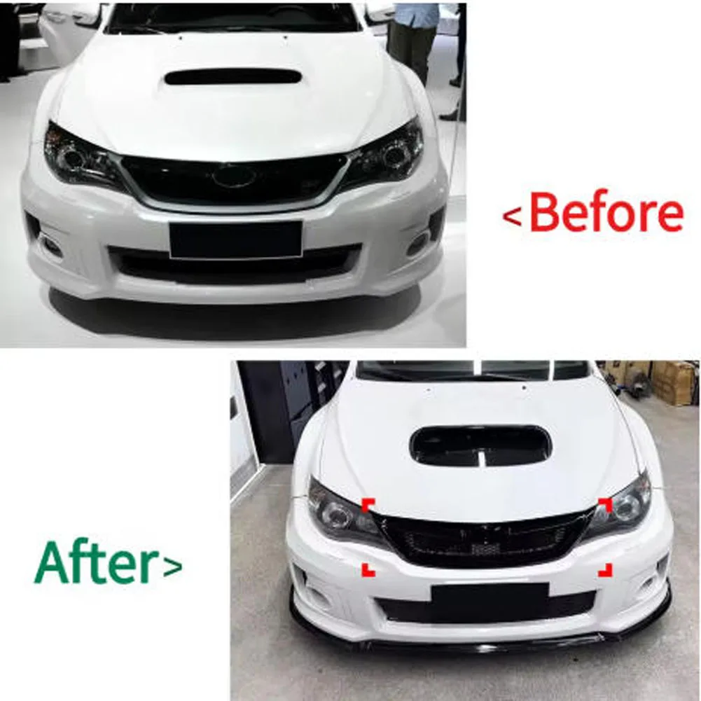 For Subaru Impreza WRX STI 2011-2014 Car Front Grille Honeycomb Mesh Grid Grill Air Intake Guard Protector Cover Accessories