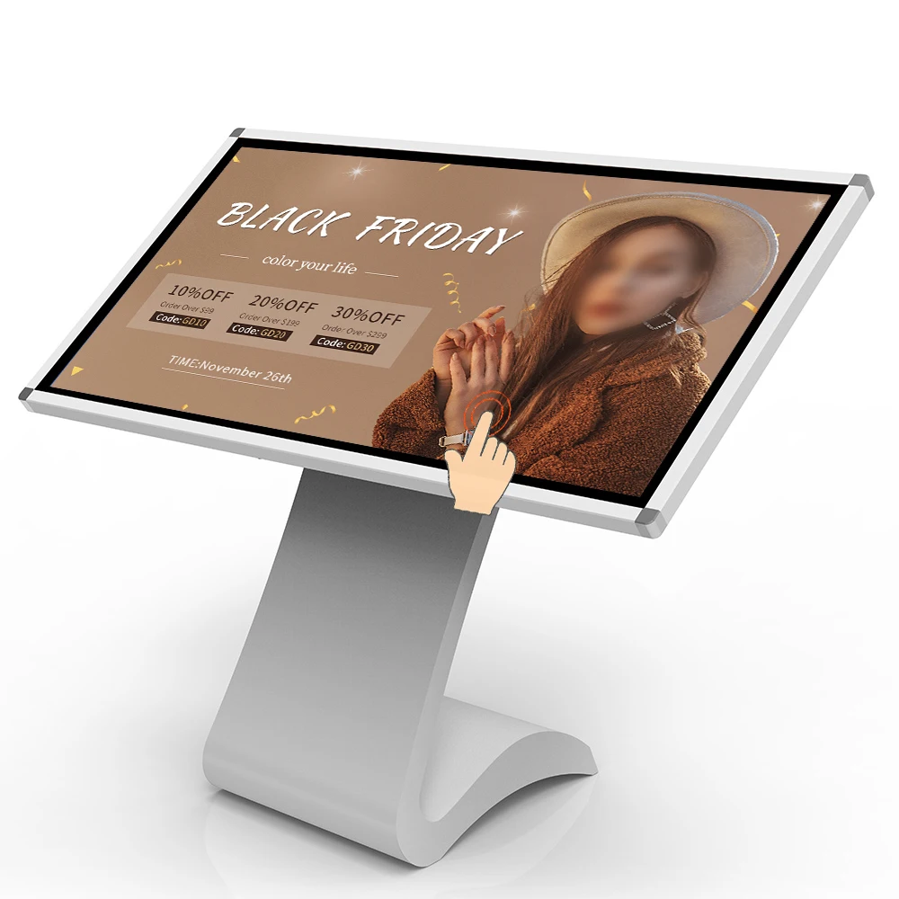 Interactive Digital Signage Touch Screen Monitor LCD Interactive Whiteboard for Classroom Office