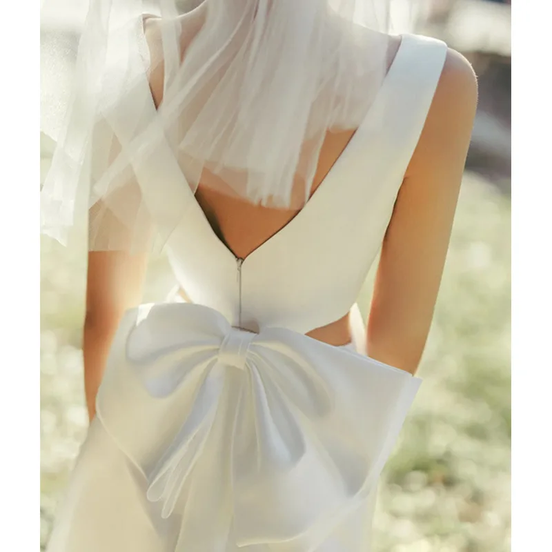 2025Новый простой лесной стиль для путешествий, фотографии невесты, свадьбы, добро пожаловать, газовое платье для женщин