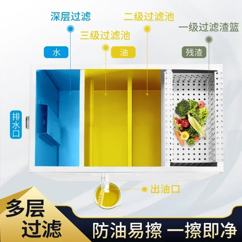 

Oil water separator/small commercial/kitchen restaurant/stainless steel. oil filter/filter/catering kitchen oil separator