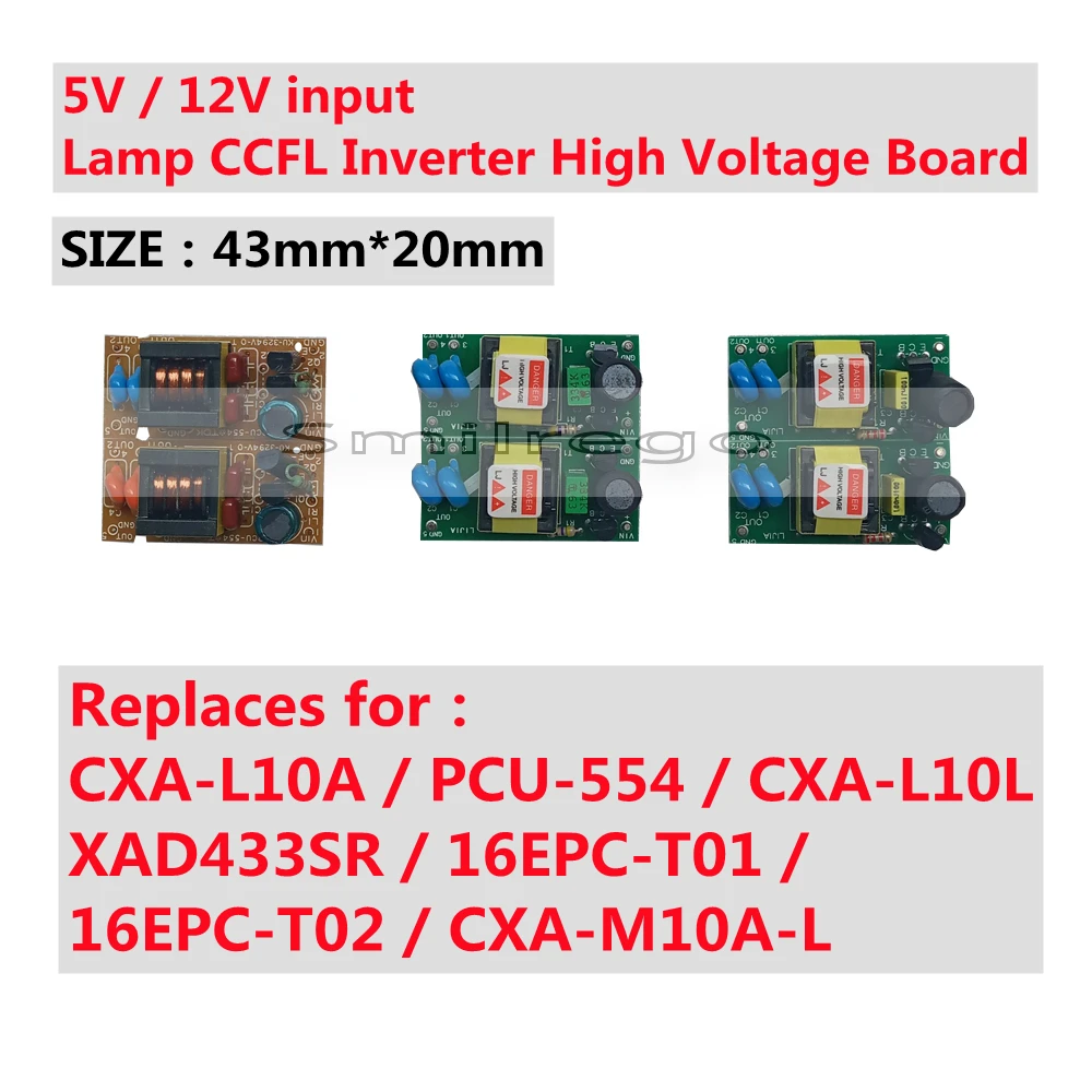 Входная лампа CCFL 5 В, 12 В, 24 В, инверторная плата высокого напряжения заменяет фотолампу CXA-L10A /PCU-554/XAD433SR/16EPC-T01 T02/фотолампа