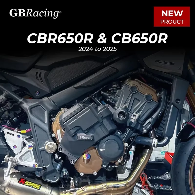

Gbracing E-Clutch Secondary Engine Protection Cover Set For CBR650R&CB650R (2024-2025)E-Clutch & Alternator Covers