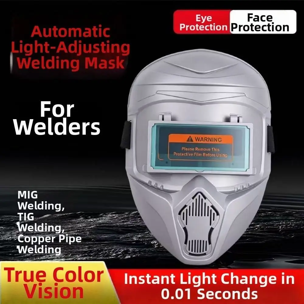 

Auto-Darkening Welding Helmet High-Definition Flip-Up Design Welding Mask Large Viewing Area 0.01ms True Color Lens