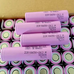 18650 Batteries 3.7V 2600Mah for Samsung Icr18650 26Jm Аккумуля Aleр for Ryobi Milwaukee Makita 18 V Battery Tools