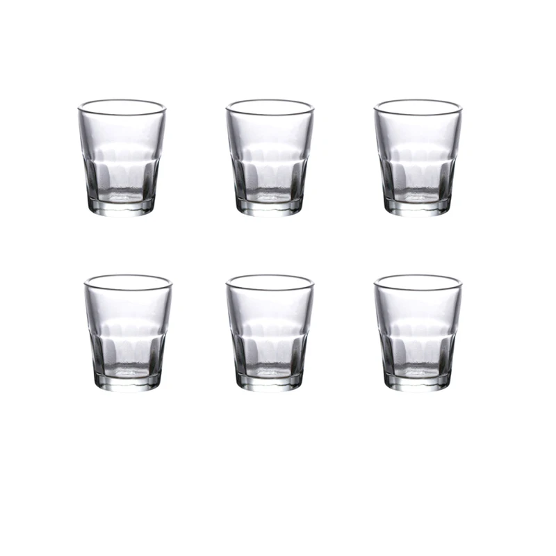 6pcs Set 20ml Thick Bottom Baijiu Glass Vodka Spirits Tequila Liqueur Glasses Creative Wine Utensils Gifts for Family Home Bar