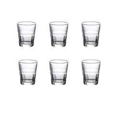 6pcs Set 20ml Thick Bottom Baijiu Glass Vodka Spirits Tequila Liqueur Glasses Creative Wine Utensils Gifts for Family Home Bar